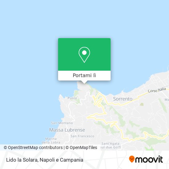 Mappa Lido la Solara