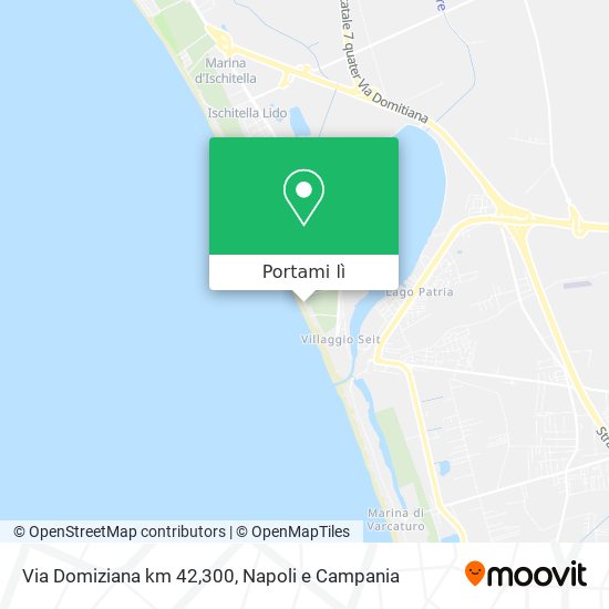 Mappa Via Domiziana km 42,300