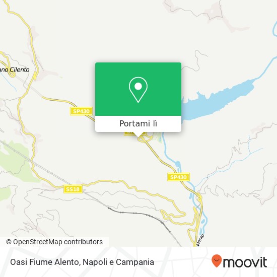 Mappa Oasi Fiume Alento