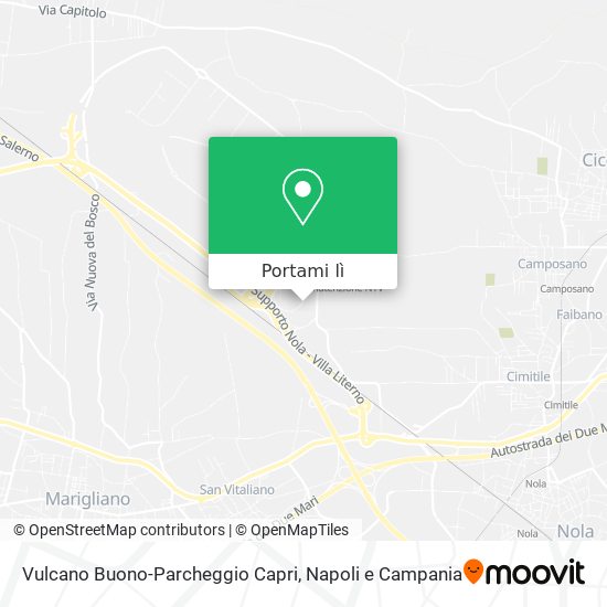 Mappa Vulcano Buono-Parcheggio Capri