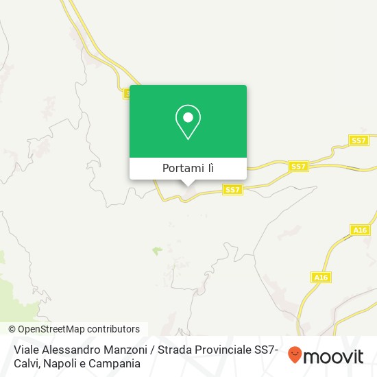 Mappa Viale Alessandro Manzoni / Strada Provinciale SS7-Calvi