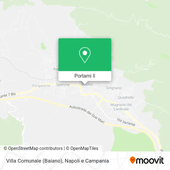 Mappa Villa Comunale (Baiano)