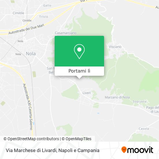 Mappa Via Marchese di Livardi