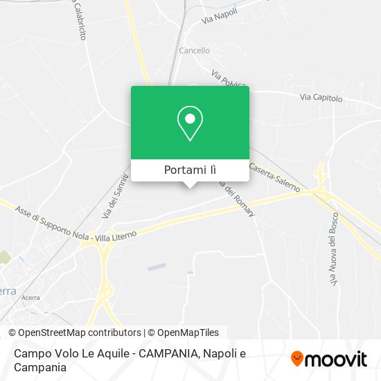 Mappa Campo Volo Le Aquile - CAMPANIA