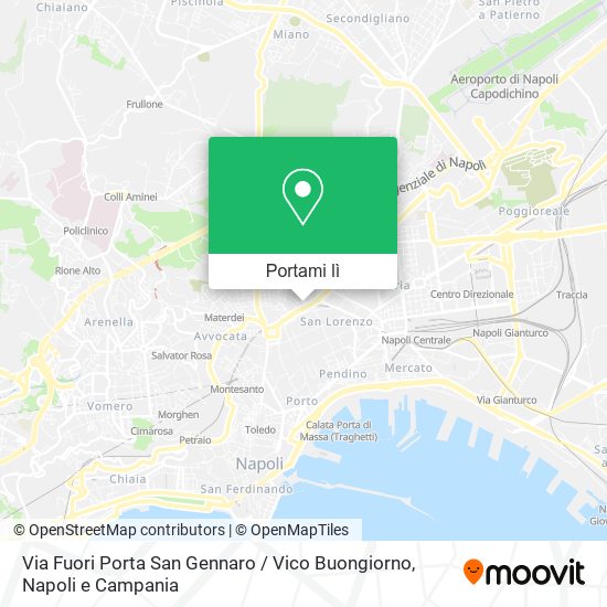 Mappa Via Fuori Porta San Gennaro / Vico Buongiorno