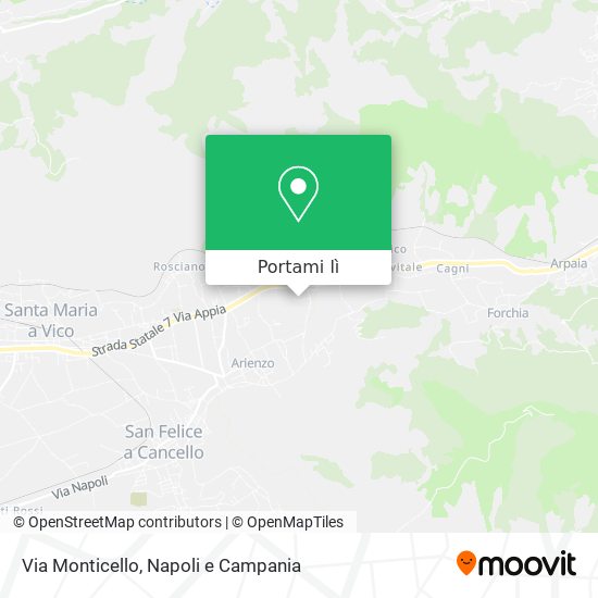 Mappa Via Monticello