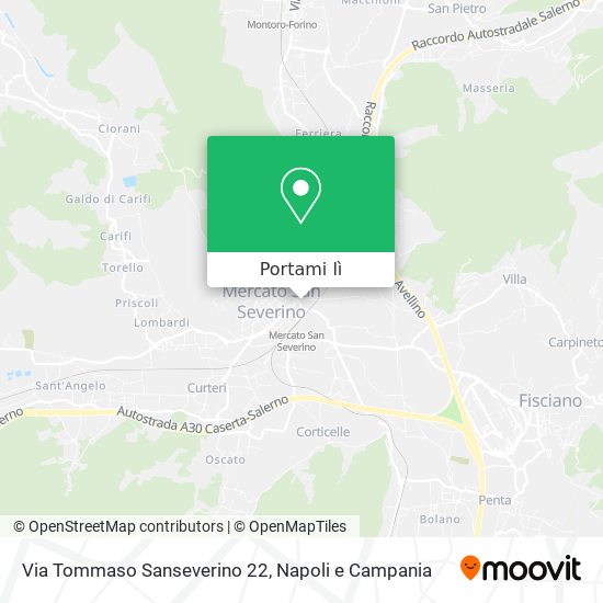 Mappa Via Tommaso Sanseverino 22