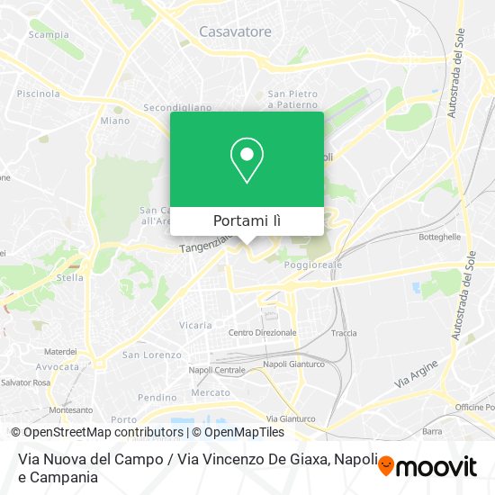 Mappa Via Nuova del Campo / Via Vincenzo De Giaxa