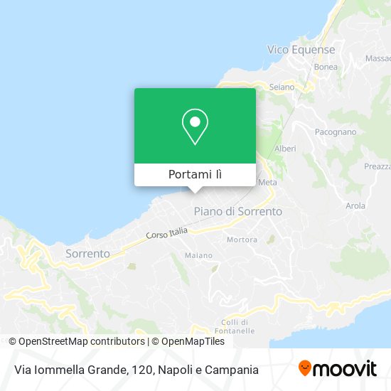 Mappa Via Iommella Grande, 120