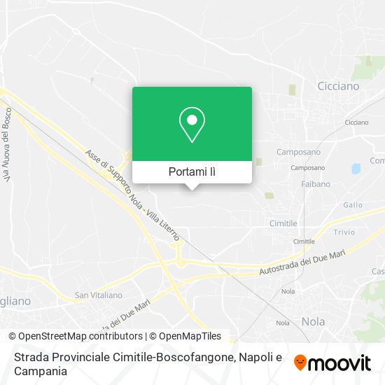 Mappa Strada Provinciale Cimitile-Boscofangone