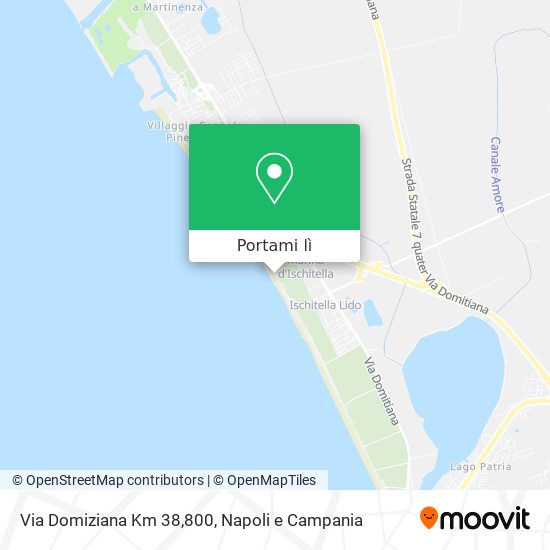 Mappa Via Domiziana Km 38,800