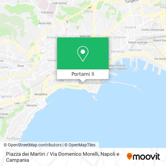 Mappa Piazza dei Martiri / Via Domenico Morelli