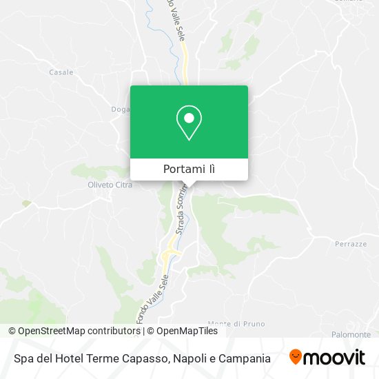 Mappa Spa del Hotel Terme Capasso