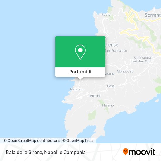Mappa Baia delle Sirene