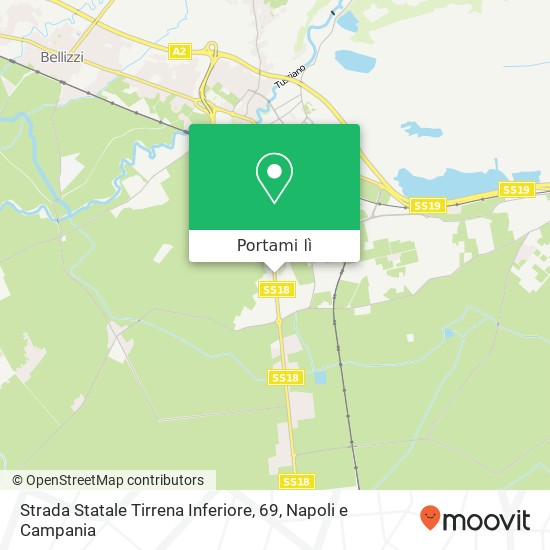 Mappa Strada Statale Tirrena Inferiore, 69