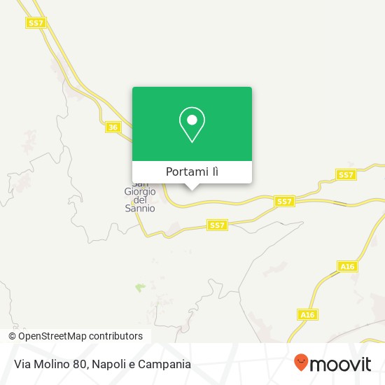 Mappa Via Molino 80