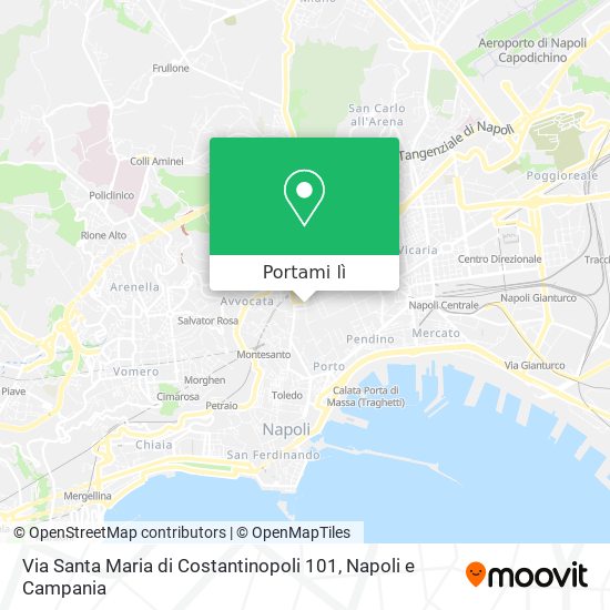 Mappa Via Santa Maria di Costantinopoli 101