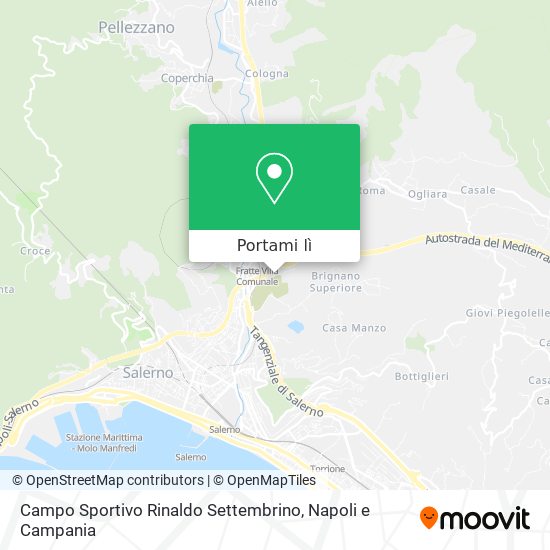 Mappa Campo Sportivo Rinaldo Settembrino