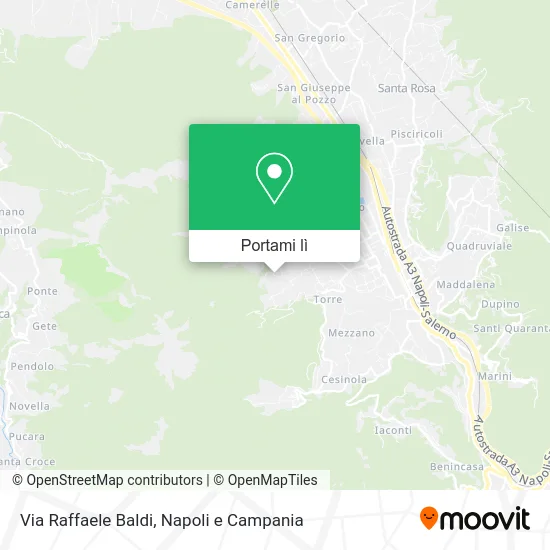 Mappa Via Raffaele Baldi