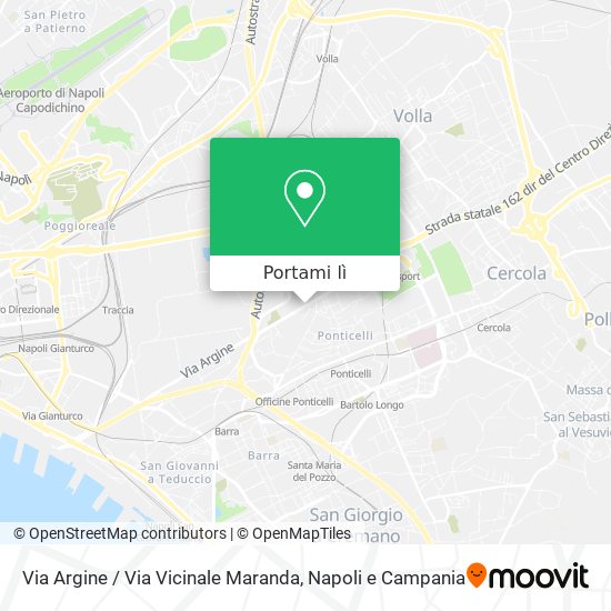 Mappa Via Argine / Via Vicinale Maranda