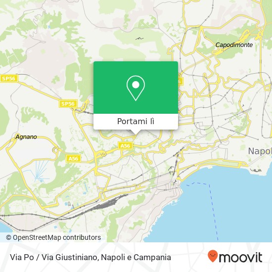 Mappa Via Po / Via Giustiniano
