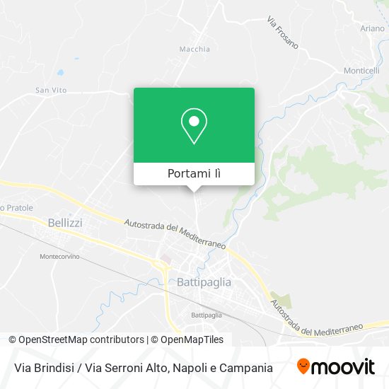 Mappa Via Brindisi / Via Serroni Alto