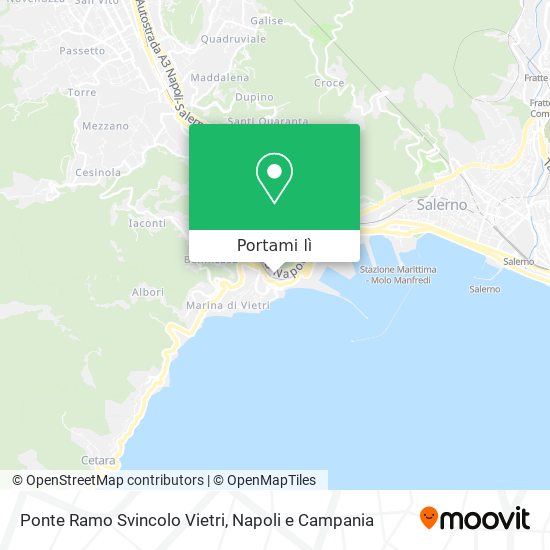 Mappa Ponte Ramo Svincolo Vietri