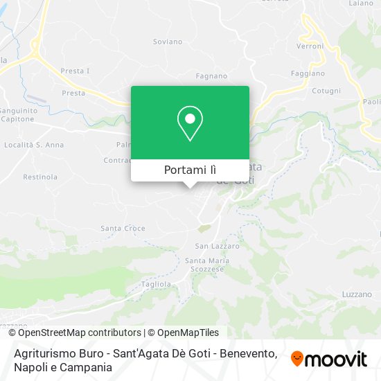 Mappa Agriturismo Buro - Sant'Agata Dè Goti - Benevento