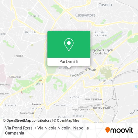 Mappa Via Ponti Rossi / Via Nicola Nicolini