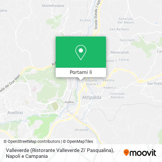 Mappa Valleverde (Ristorante Valleverde Zi' Pasqualina)