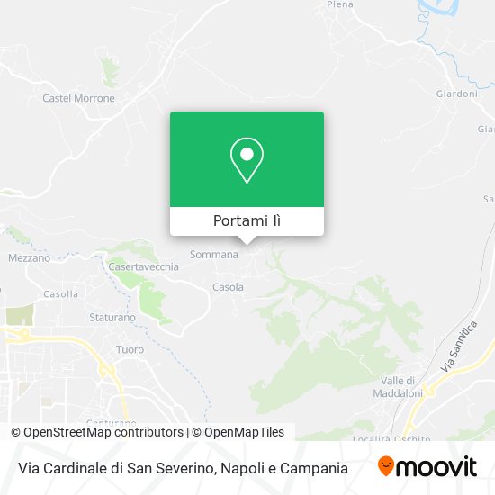 Mappa Via Cardinale di San Severino