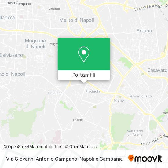 Mappa Via Giovanni Antonio Campano