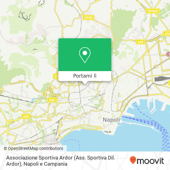 Mappa Associazione Sportiva Ardor (Ass. Sportiva Dil. Ardor)