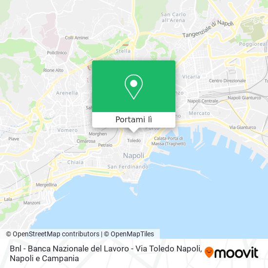 Mappa Bnl - Banca Nazionale del Lavoro - Via Toledo Napoli