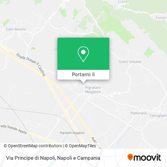 Mappa Via Principe di Napoli