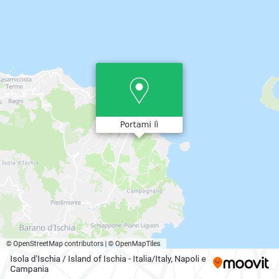Mappa Isola d'Ischia / Island of Ischia - Italia / Italy