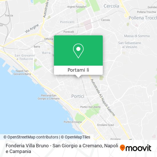 Mappa Fonderia Villa Bruno - San Giorgio a Cremano