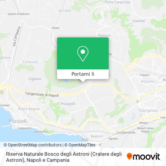 Mappa Riserva Naturale Bosco degli Astroni (Cratere degli Astroni)
