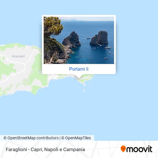 Mappa Faraglioni - Capri