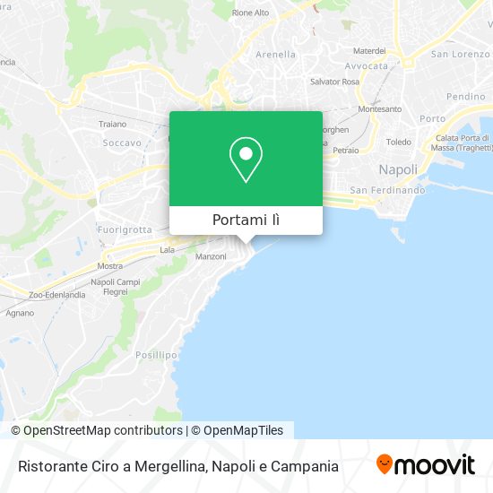 Come arrivare a Ristorante Ciro a Mergellina a Napoli con Bus