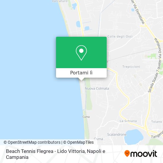 Mappa Beach Tennis Flegrea - Lido Vittoria