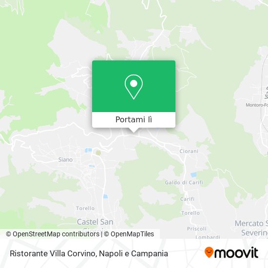 Mappa Ristorante Villa Corvino