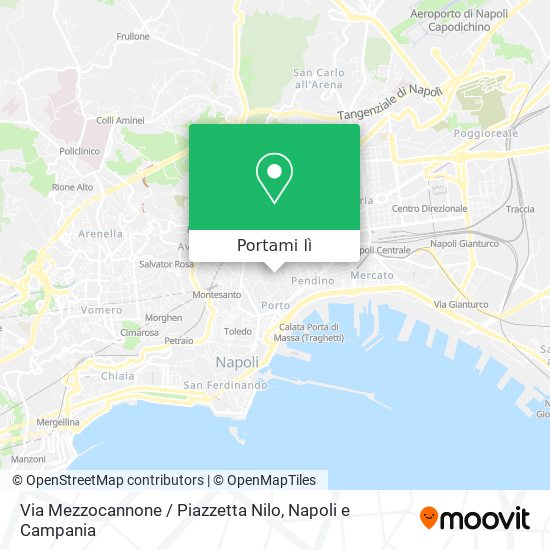 Mappa Via Mezzocannone / Piazzetta Nilo