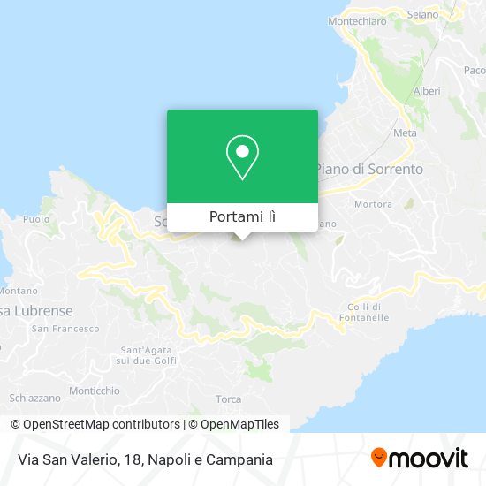 Mappa Via San Valerio, 18