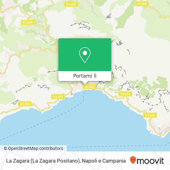 Mappa La Zagara (La Zagara Positano)