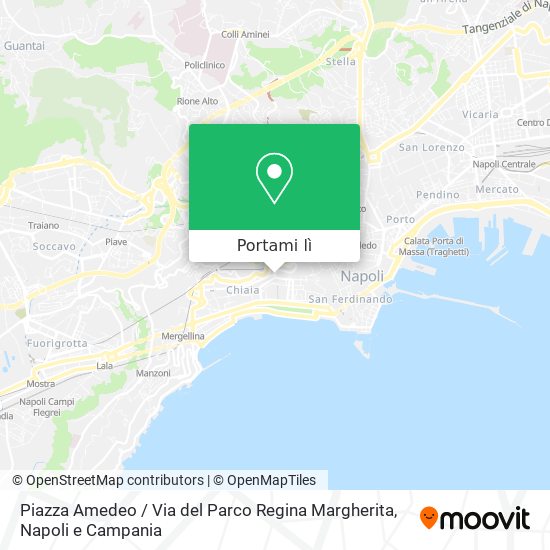 Mappa Piazza Amedeo / Via del Parco Regina Margherita