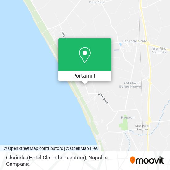 Mappa Clorinda (Hotel Clorinda Paestum)