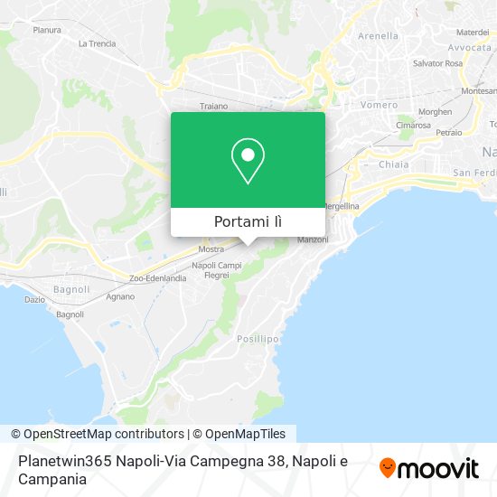 Mappa Planetwin365 Napoli-Via Campegna 38
