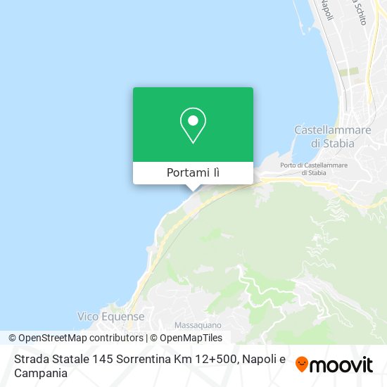 Mappa Strada Statale 145 Sorrentina Km 12+500