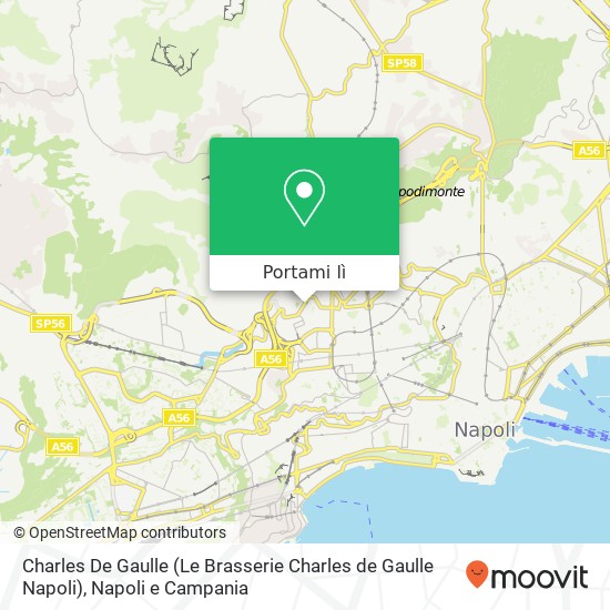 Mappa Charles De Gaulle (Le Brasserie Charles de Gaulle Napoli)